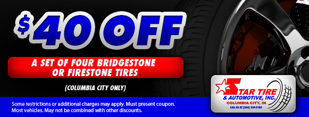 $40 Off 4 Tires
